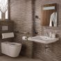 Ideal Standard  Freedom Bathroom pack inc 60cm Accessible basin and 75cm projection wall hung WC bowl - Chrome rails  S6402AA