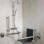 Ideal Standard  Freedom shower pack including a Ceratherm 100 Dual head thermostatic shower, grab rails and shower seat  S6407AA