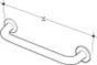 A/Shks S6453AC Con21 Str Grab Rail Wht 50cm