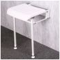 SHW SEAT WHITE FOLDING & LEGS