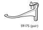 SALONEX BSN BRKT NO FIN PAIR