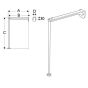 A/Shks S9233MY S/S Legs&Bearers for 445/510 Sinks