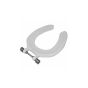 Twyford Avalon / Sola Open front seat ring with top fix stainless steel hinged White SA1304WH mtsf019