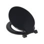 Celmac Calypso dual position plastic toilet seat and cover Black SCA21BL