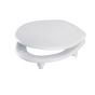 Celeste Pro anti viral seat only with C/P brass hinge - White Wirquin Celeste Pro anti viral seat only with C/P brass hinge - White -SCI51WY