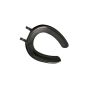 Celmac Crescent Adult A Standard Close Toilet Seat Only With Plastic Hinge Black SCR51BL