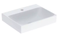 Geberit ONE lay-on washbasin, vertical outlet: B=50cm, T=40cm, Tap hole=central, Overflow=without, white / KeraTect  505.030.01.6