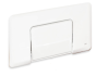 Régiplast / OLI  - Diamante White control flush  plate 114583/ 050023