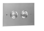 Flush Plate button Evolut Cubik Tropea3 VS0871735 gloss INOX VALSIR 8023857191785