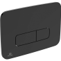 Ideal Standard - Black Oleas M3 mechanical dual flushplate, Ideal Standard R0123A6