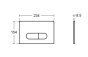 Ideal Standard Oleas M1 R0115A6 Black Mechanical Dual Flushplate