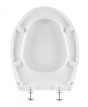 Sanindusa Cetus 52 Standard Close Toilet Seat 2101100 with Clipoff - White