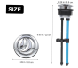 Vitra Universal Dual-Flush Button Chrome Toilet Tank Flush Button -  Replacement Part B0CFV6SR3G
