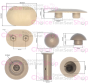Ideal Standard Alto Toilet Seat & Cover Buffer Set (Pre 2010) Grey EV03867