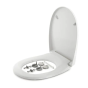 Bemis Click & Clean Classic Soft Close Quick Release Toilet Seat & Cover White 2320CNCTF000