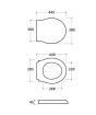 Globo Paestum Soft Close Toilet Seat Duroplast PA029BI