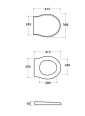 Globo Paestum Soft Close Toilet seat PA138