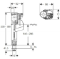 Geberit 281.206.00.1 Fors Bottom Entry Fill Valve Geberit 281.206.00.1 For Bottom Entry Fill Valve, geberit concealed cistern spares   geberit concealed flush tank repair  geberit sigma concealed cistern dual flush valve  geberit toilet seat loose