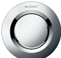 Geberit 116.040.21.1 Type 01 remote flush actuation, round, pneumatic, single flush, concealed actuator Chrome Shiny Gloss
