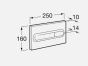 Roca PL1 Flush Plate A890095001
