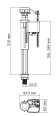 Bemis BRUAR Bottom Entry Fill Valve 1/2
