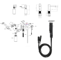 Vitra Sensor A26188YP Liquid Soap Dispenser Short M.1200mm (A44699)