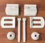 Alto Plastic Toilet Seat L Shape Hinge Kit e1225787