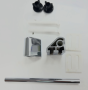 Celmac Calypso SCA21 dual position plastic toilet seat Hinges Chrome