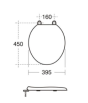 Armitage Shank Gemini Toilet Seat and Cover with Fittings White S405501