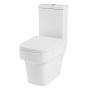 Square Medici Soft Close Toilet Seat and cover with fittings White MTS00147854