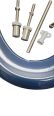 Twyford Avalon WC seat ring, barrier-free-BLUE ** seat has small chip as shown**