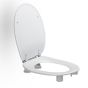 Standard toilet seat incl. hinge in stainless steel 896