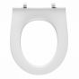 Standard toilet seat without cover with incl. hinge in stainless steel