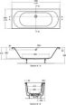 Tesi Double Ended Bath 170 x 70 White No Tap Holes Idealform Plus+