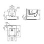 Ideal Standard Ideal Standard i.life S compact wall mounted bidet T459301

Wall-hung bidet 355x480x300 mm, 1 tap hole, with overflow

I.LIFE S - Wall-hung bidet 355x480x300 mm in white glossy finish, 1 tap hole, with overflow - E0060 support brackets 