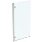 Ideal Standard  IS i.life 815 Hinged Angle Bathscreen Left Hand with Idealclean clear glass - bright silver finish  T4885EO