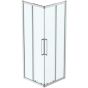 Ideal Standard IS i.life 800 Corner Entry Enclosure with Idealclean clear glass - bright silver finish T4977EO