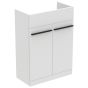 Ideal Standard  Ideal Standard i.life A 60cm semi countertop washbasin unit with 2 doors (separate handles required), matt white  T5262DU