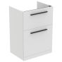 Ideal Standard  Ideal Standard i.life A 60cm floor standing vanity unit with 2 drawers (separate handles required), greige matt  T5273NH
