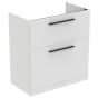 Ideal Standard  Ideal Standard i.life A 80cm floor standing vanity unit with 2 drawers (separate handles required), natural oak  T5274NX