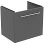 Ideal Standard  Ideal Standard i.life S 50cm compact wall hung vanity unit with 1 drawer (separate handle required), quartz grey matt  T5290NG