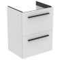 Ideal Standard  Ideal Standard i.life S 50cm compact wall hung vanity unit with 2 drawers (separate handles required), quartz grey matt  T5291NG