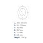 The ESTOLI ALEXIA toilet seat and cover in white, identified by the code 84206899001003,