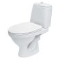 Toilet seat and cover Cersanit EKO PLUS duroplast, antibacterial, metal hinge, white K98-0005
