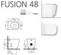 Toilet seat HATRIA FUSION 48 YXB301 Soft Close 