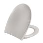 Toilet seat with soft close and lift-off incl. hinge in stainless steel