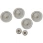 Keramag Cassini - Cavelle - Cleo - Cotta - Felino - Joly - Virto - Visit - Vitelle - Vivano 598094 Toilet Seat buffers, Spare parts for WC seats Geberit Virto, Eternity, Vivano. Geberit seat/lid buffer 598094000 for WC seats, 2000 set, white, Ideal Stand