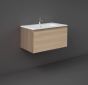 RAK Joy Uno Wh 1 Drawer Vanity 80Cm UNOWH080SOK Bathroomsuites