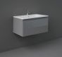 RAK Joy Uno Wh 1 Drawer Vanity 80Cm In Urban Grey UNOWH080UGY Bathroomsuites