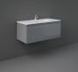 RAK Joy Uno Wh 1 Drawer Vanity 100Cm In Urban Grey UNOWH100UGY Bathroomsuites
